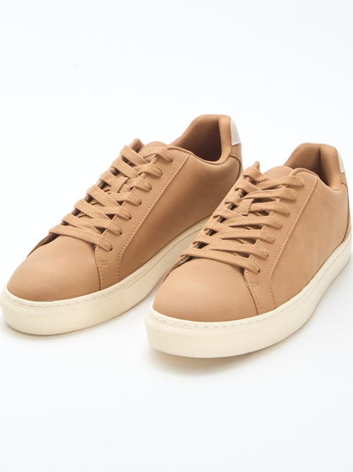 Sneakers basse bicolore - Kiabi