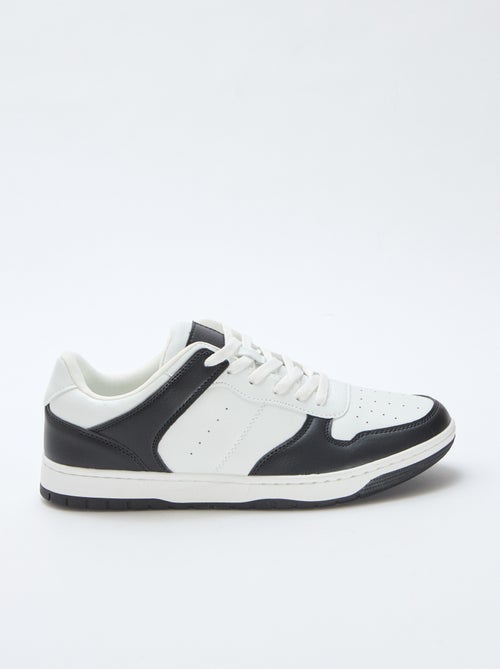 Sneakers basse bicolore - Kiabi
