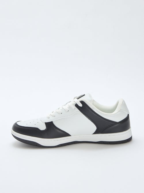 Sneakers basse bicolore - Kiabi