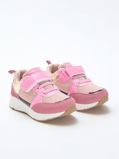 Sneakers basse bicolore - Kiabi