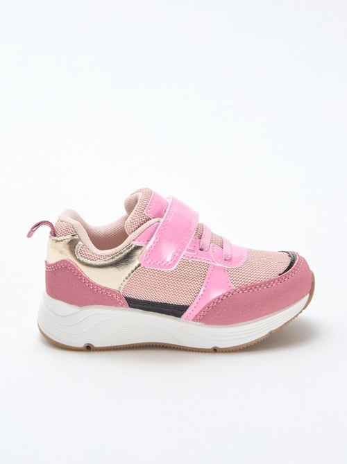 Sneakers basse bicolore - Kiabi