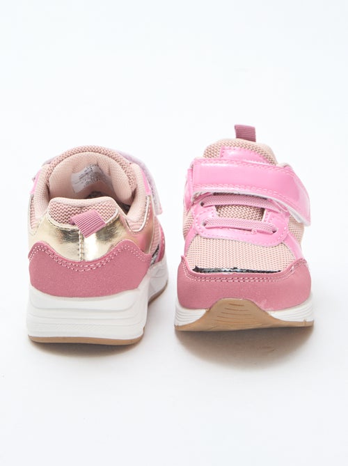 Sneakers basse bicolore - Kiabi