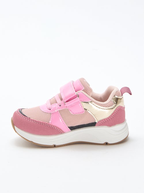 Sneakers basse bicolore - Kiabi