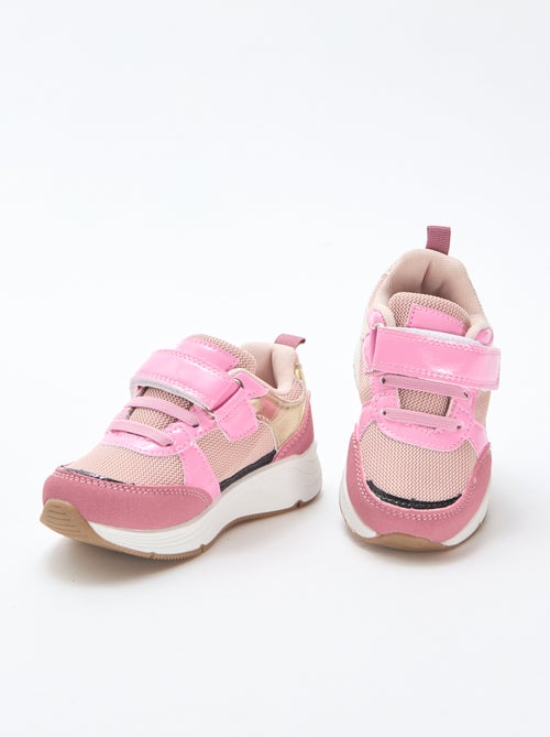 Sneakers basse bicolore - Kiabi