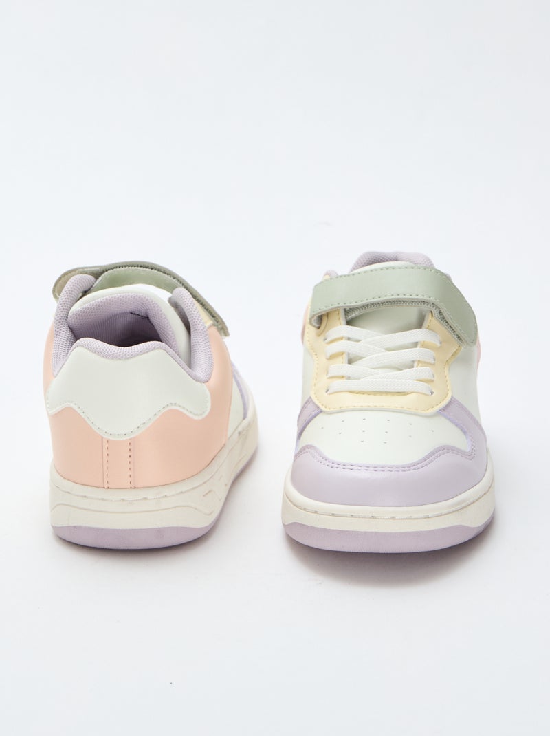 Sneakers basse bicolore Rosa - Kiabi