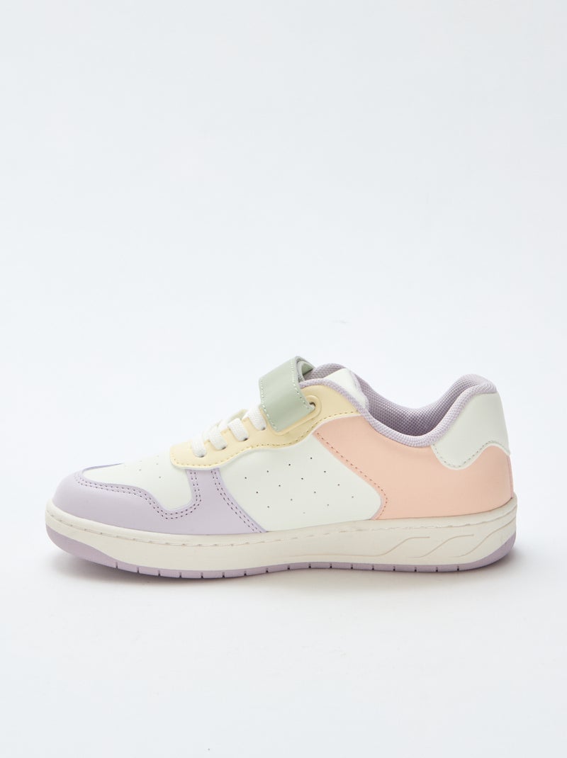 Sneakers basse bicolore Rosa - Kiabi