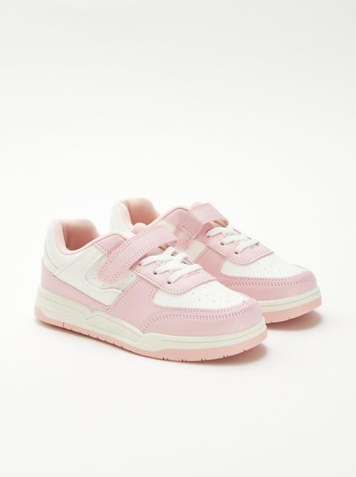 Sneakers basse bicolore - Kiabi