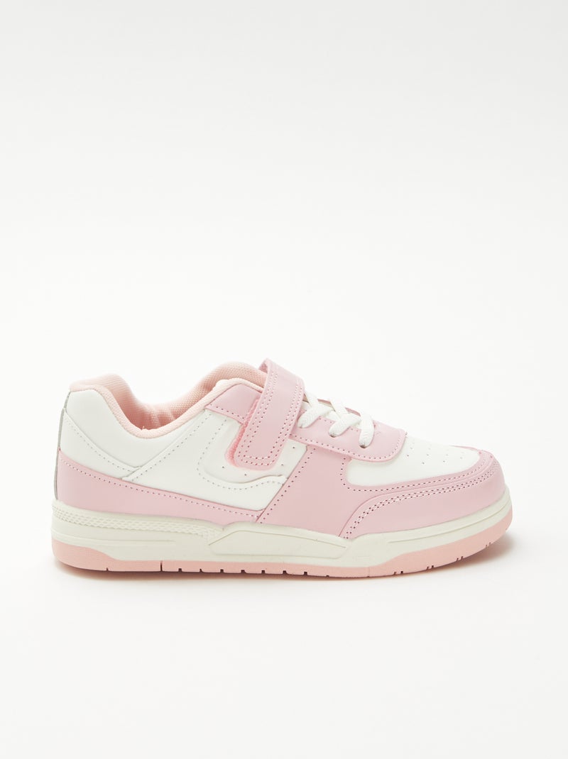 Sneakers basse bicolore Rosa - Kiabi
