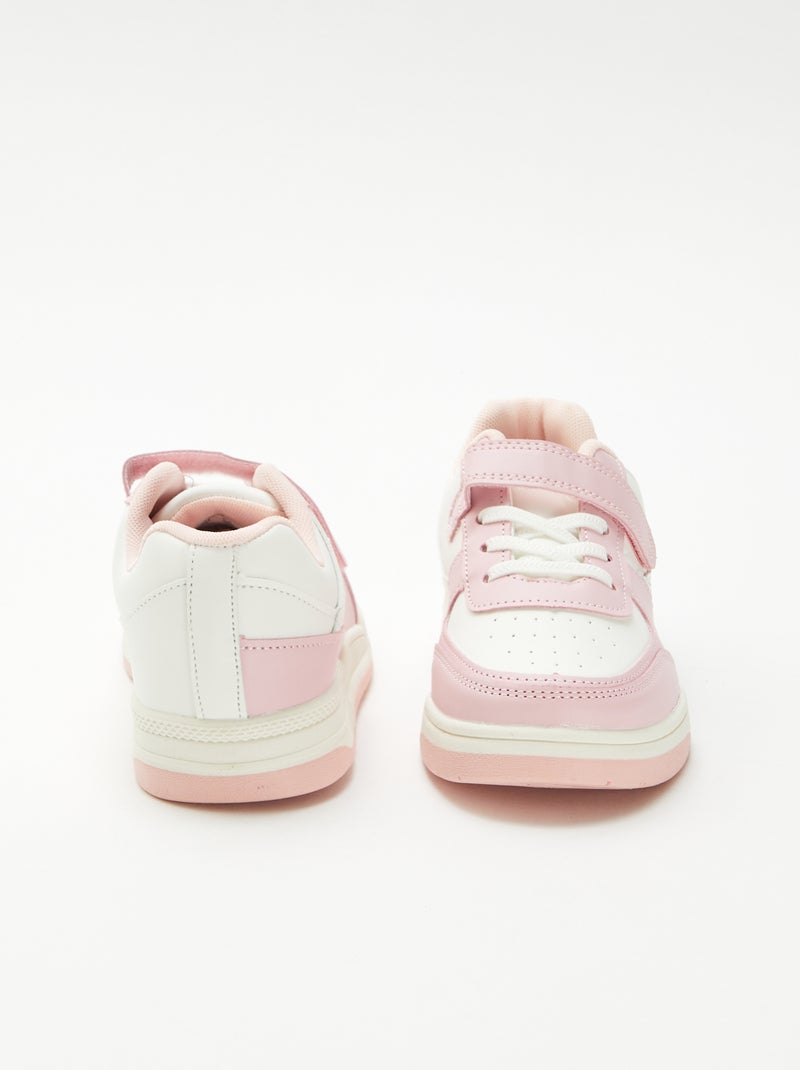Sneakers basse bicolore Rosa - Kiabi