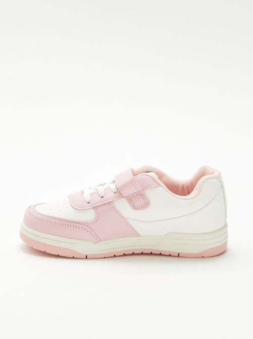 Sneakers basse bicolore - Kiabi