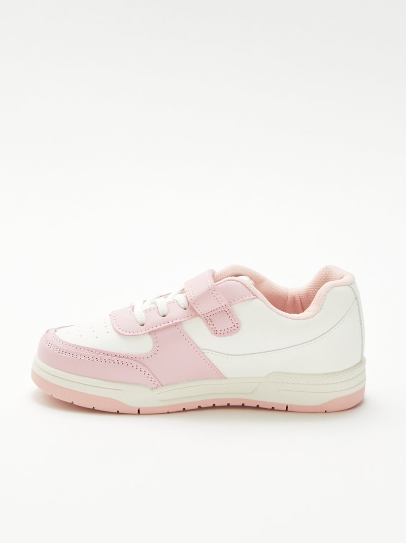 Sneakers basse bicolore Rosa - Kiabi