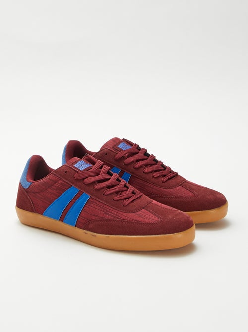 Sneakers basse bicolore - Kiabi
