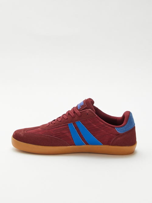 Sneakers basse bicolore - Kiabi