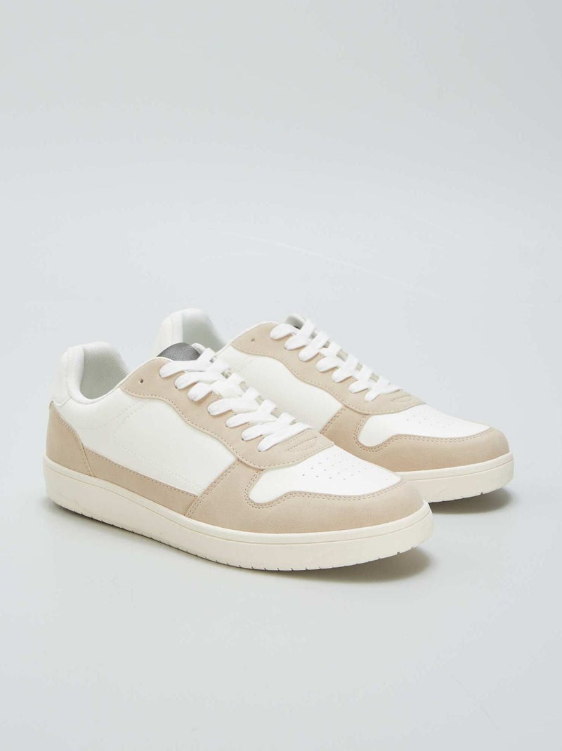 Sneakers basse bicolori BIANCO - Kiabi