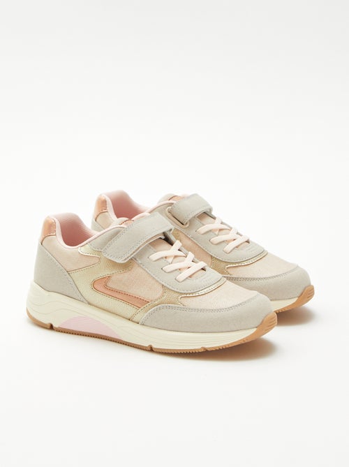 Sneakers basse bimatieriche - Kiabi