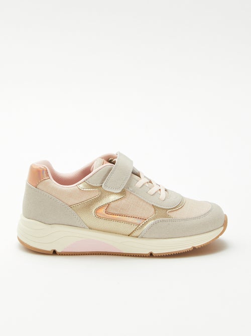 Sneakers basse bimatieriche - Kiabi
