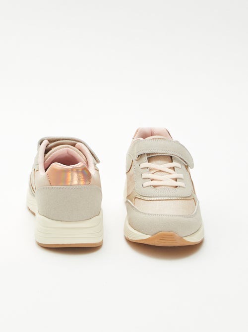 Sneakers basse bimatieriche - Kiabi