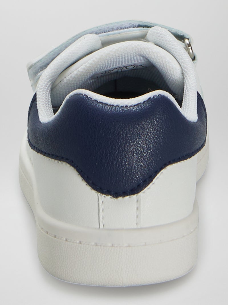 Sneakers basse con apertura a strappo BIANCO - Kiabi