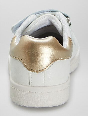 Sneakers basse con apertura a strappo