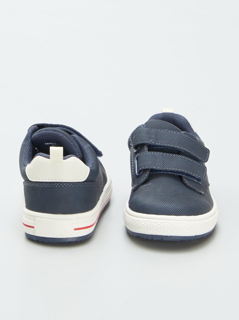 Sneakers basse con apertura a strappo BLU - Kiabi