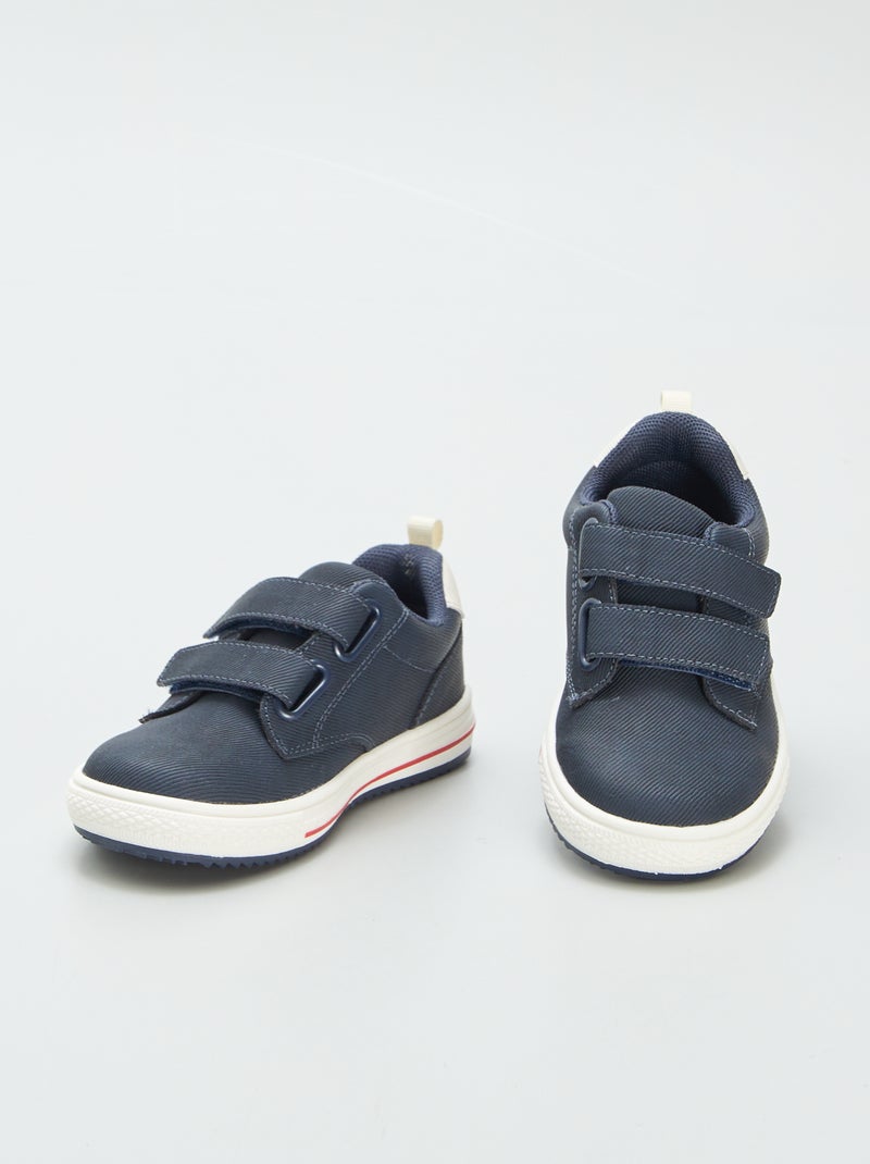 Sneakers basse con apertura a strappo BLU - Kiabi