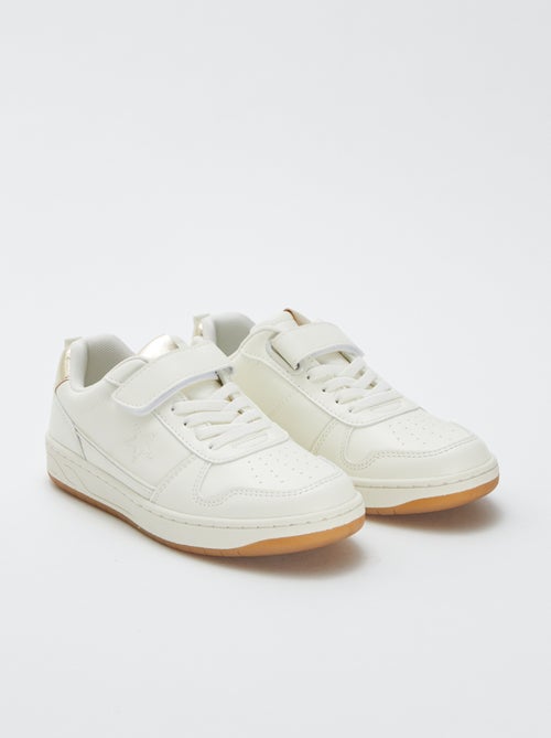 Sneakers basse con apertura a strappo e lacci - Kiabi