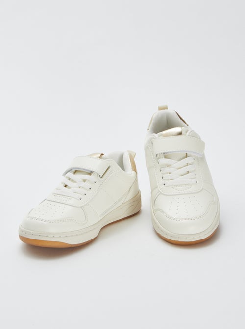 Sneakers basse con apertura a strappo e lacci - Kiabi