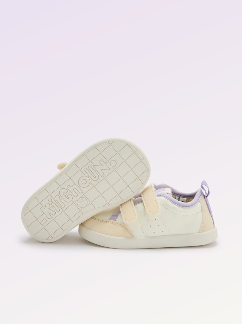 Sneakers basse con chiusura a strappo - Barefoot Bianco - Kiabi