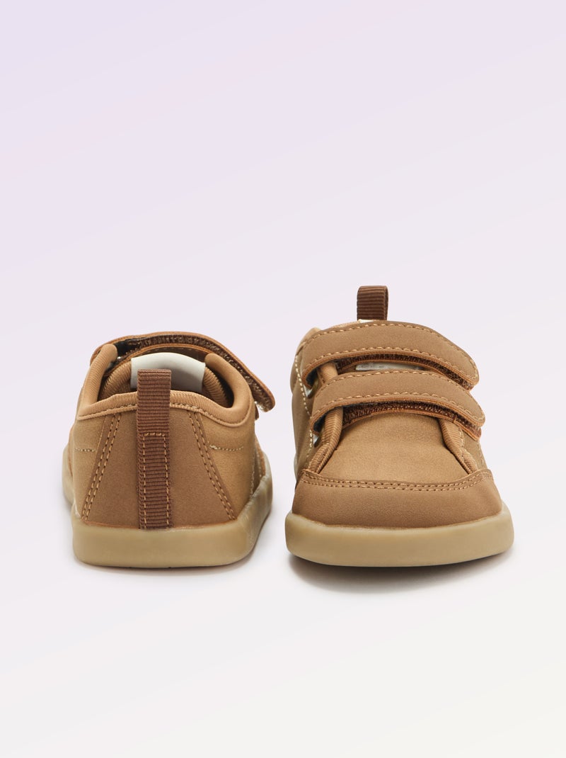 Sneakers basse con chiusura a strappo - Barefoot Giallo - Kiabi