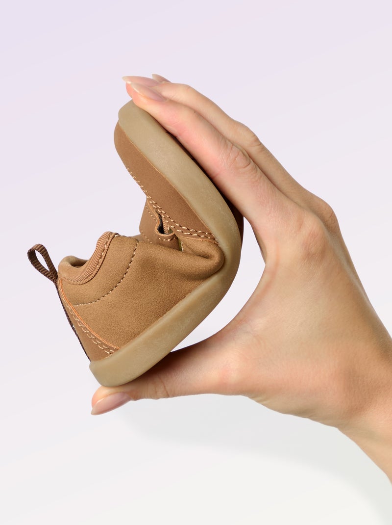 Sneakers basse con chiusura a strappo - Barefoot Giallo - Kiabi