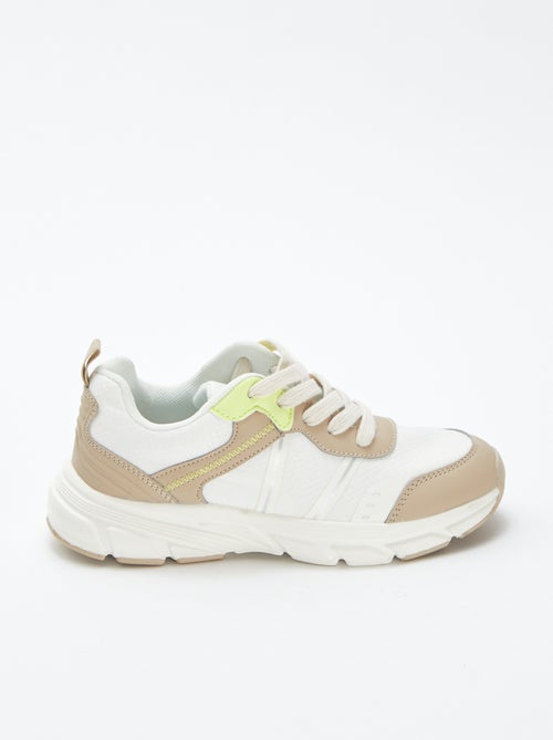 Sneakers basse con dettagli fluo - Kiabi