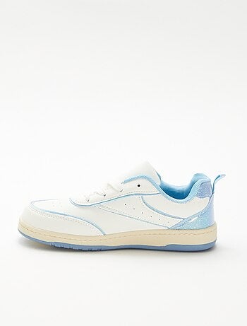 Sneakers basse con dettagli glitterati