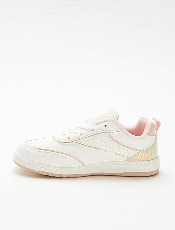 Sneakers basse con dettagli glitterati