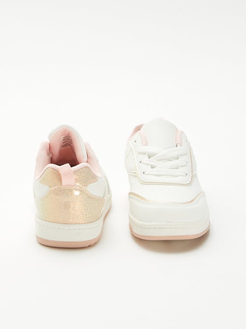 Sneakers basse con dettagli glitterati - Kiabi