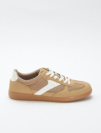 Sneakers basse con dettagli in tessuto