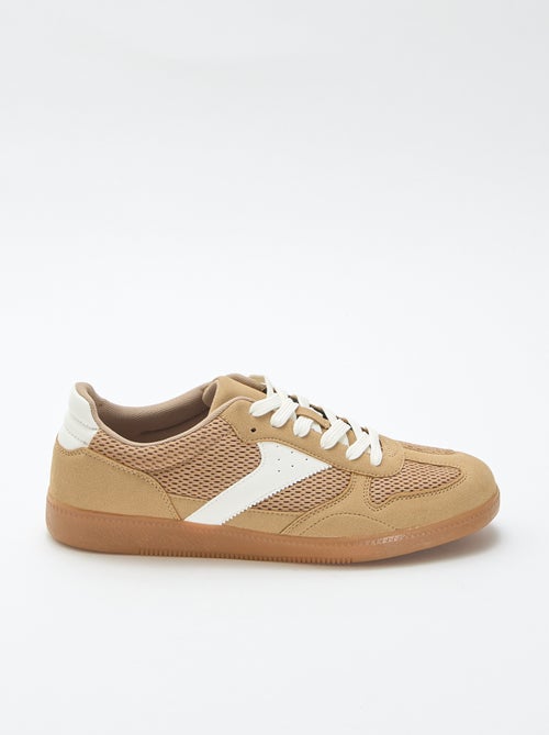 Sneakers basse con dettagli in tessuto - Kiabi