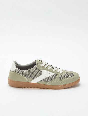Sneakers basse con dettagli in tessuto