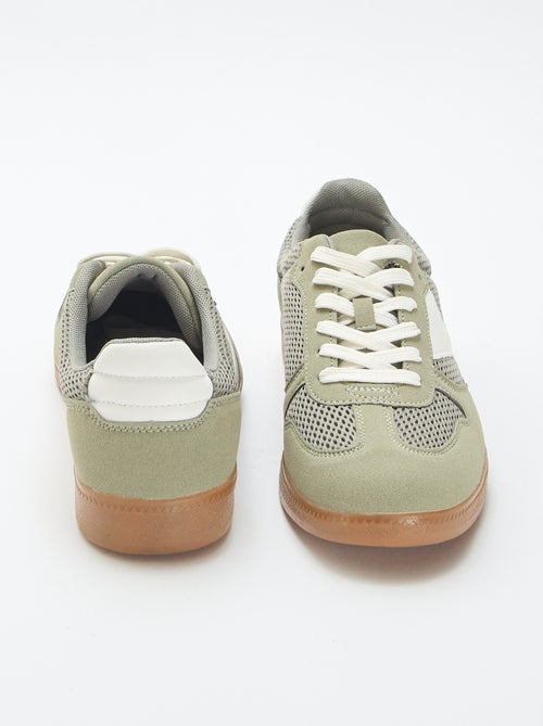 Sneakers basse con dettagli in tessuto - Kiabi