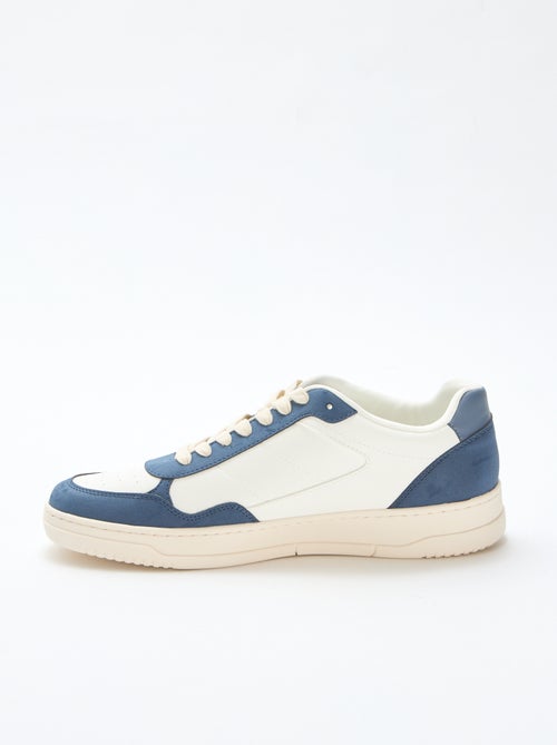 Sneakers basse con dettaglio bicolore - Kiabi