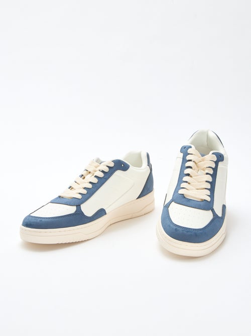 Sneakers basse con dettaglio bicolore - Kiabi