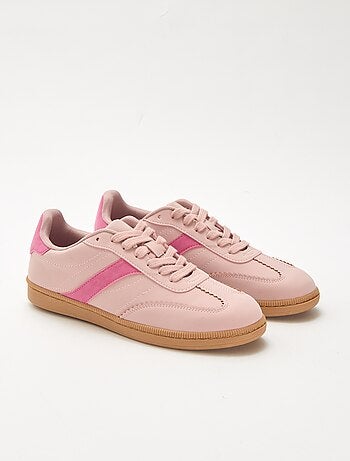 Sneakers basse con inserti a contrasto