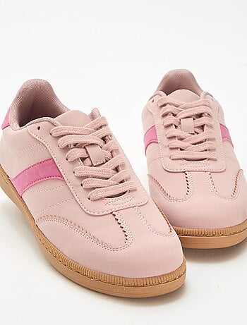 Sneakers basse con inserti a contrasto