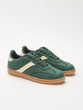 Sneakers basse con inserti a contrasto