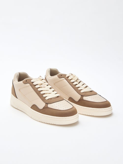 Sneakers basse con inserto bicolore - Kiabi