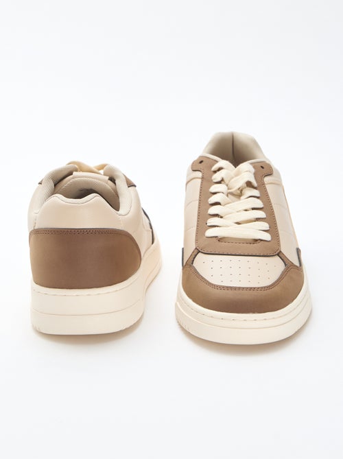 Sneakers basse con inserto bicolore - Kiabi