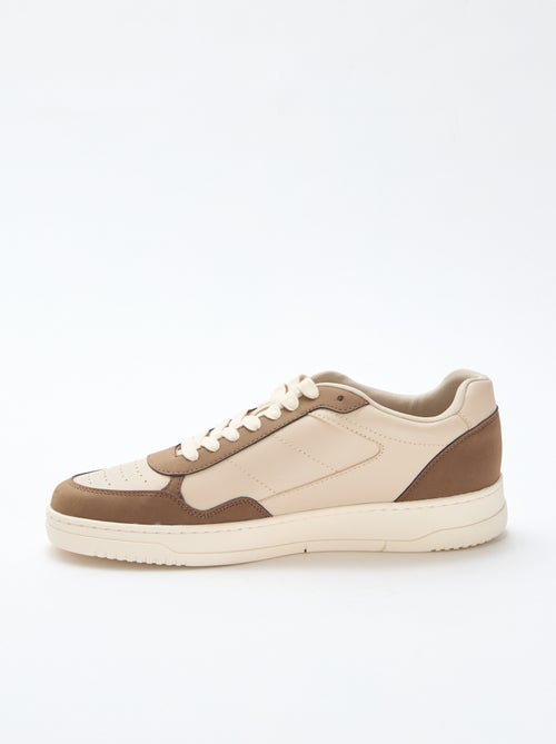 Sneakers basse con inserto bicolore - Kiabi