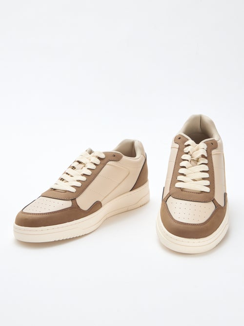 Sneakers basse con inserto bicolore - Kiabi