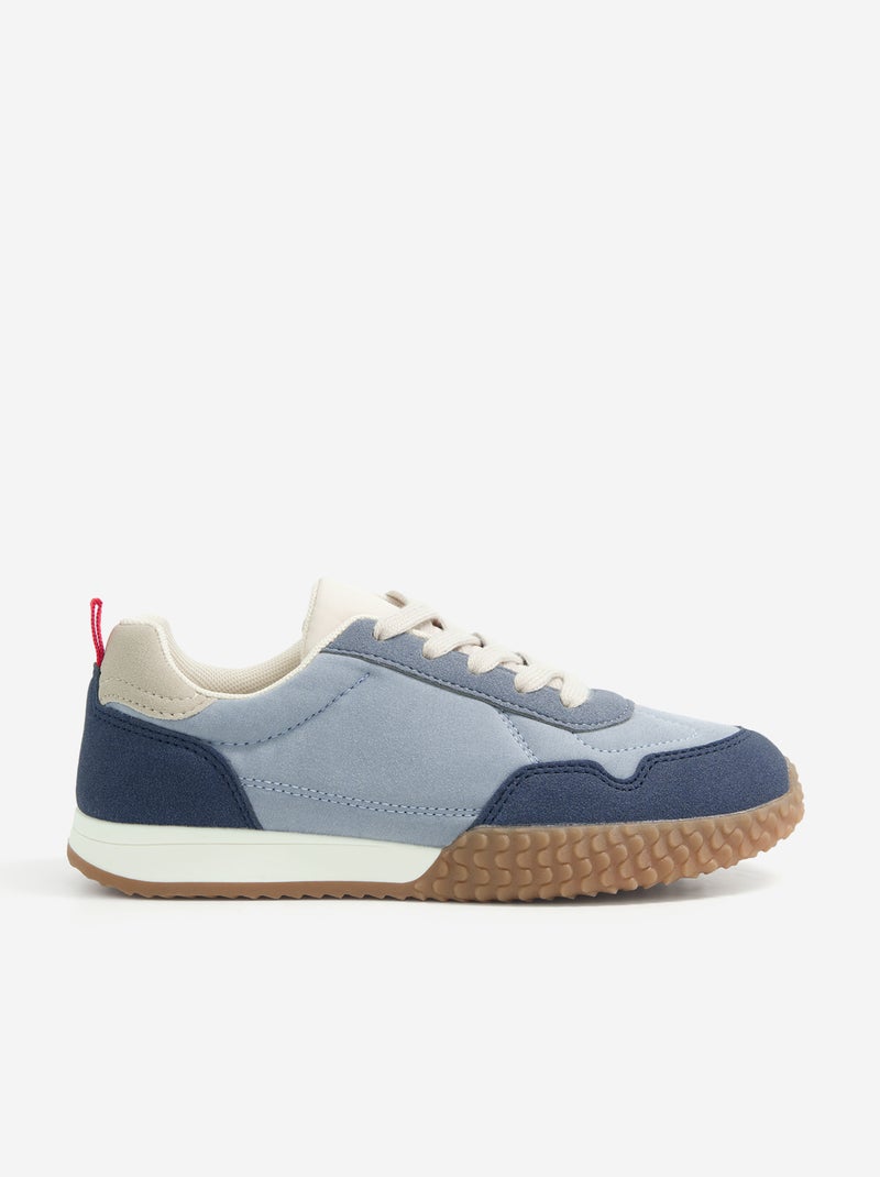 Sneakers basse con lacci Blu - Kiabi