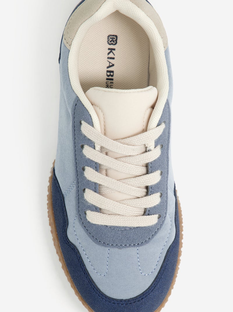 Sneakers basse con lacci Blu - Kiabi