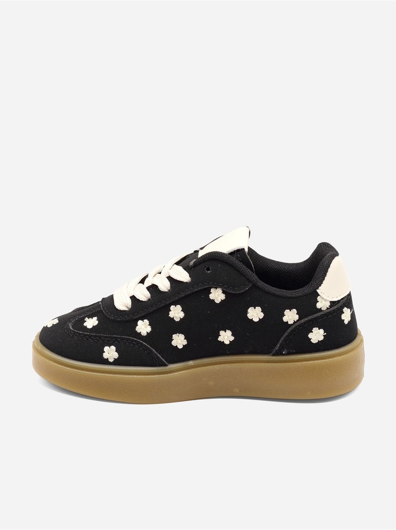 Sneakers basse con lacci Nero - Kiabi
